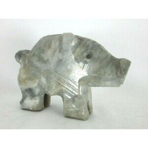 Small Stone Pig Figurine